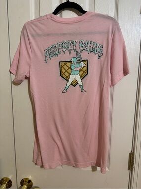 Perfect Game Pink Graphic Baseball Tee - Unbranded